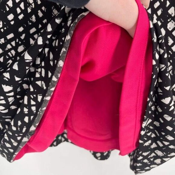 Tahari ASL ruched Twist‎ Dress Scoop Neck geometric flattering  size 4 - Picture 6 of 9